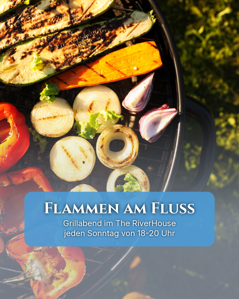 Flammen am Fluss